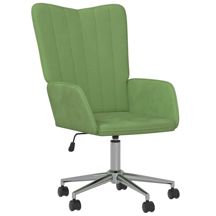Scaun de relaxare, verde deschis, catifea WALTI