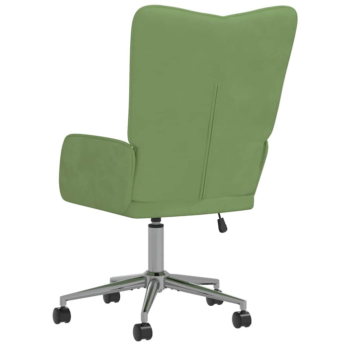 Scaun de relaxare, verde deschis, catifea WALTI