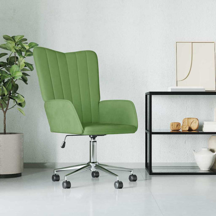 Scaun de relaxare, verde deschis, catifea WALTI