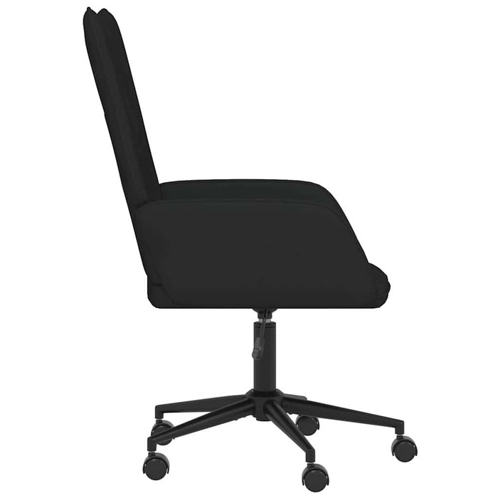Scaun de relaxare, negru, catifea WALTI