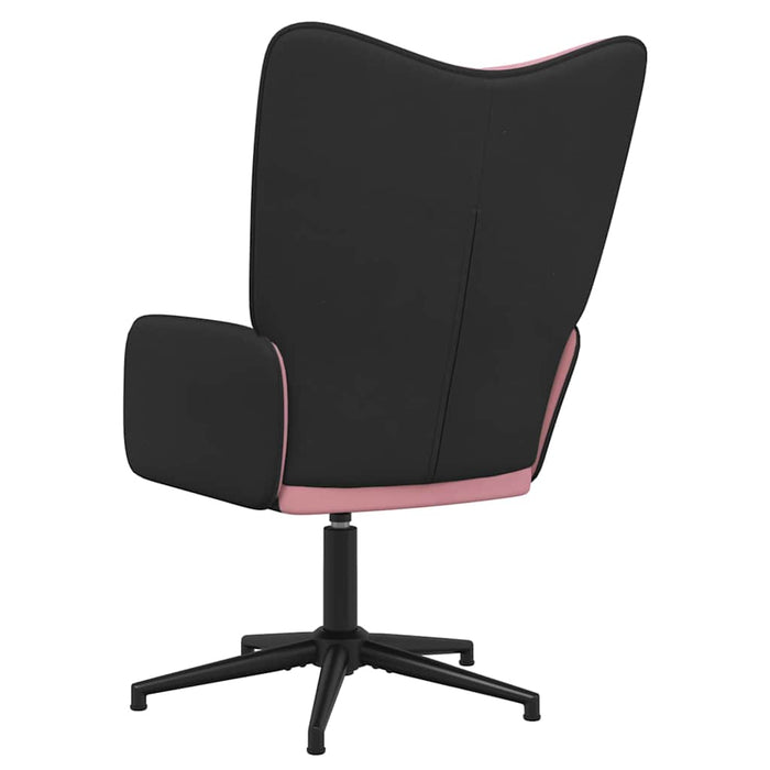 Scaun de relaxare, roz, catifea și PVC WALTI