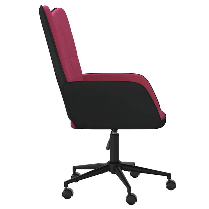 Scaun de relaxare, roșu vin, catifea și PVC WALTI