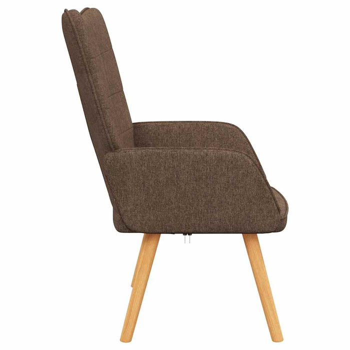 Scaun de relaxare, maro, material textil WALTI