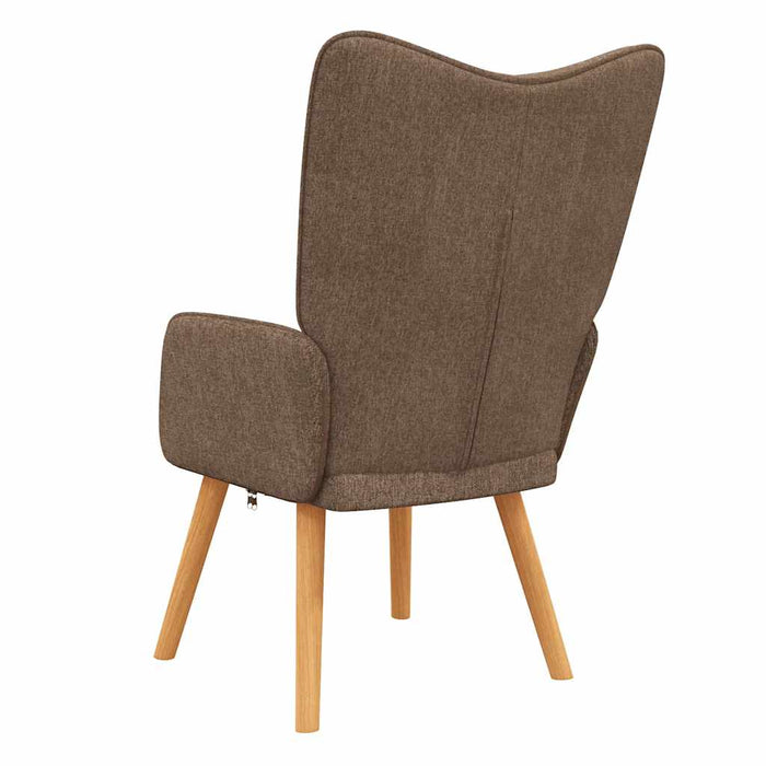 Scaun de relaxare, maro, material textil WALTI