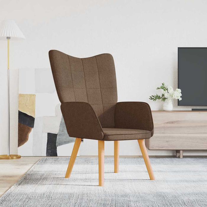 Scaun de relaxare, maro, material textil WALTI