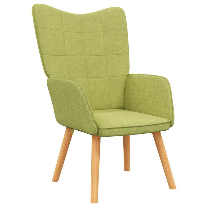 Scaun de relaxare, verde, material textil WALTI