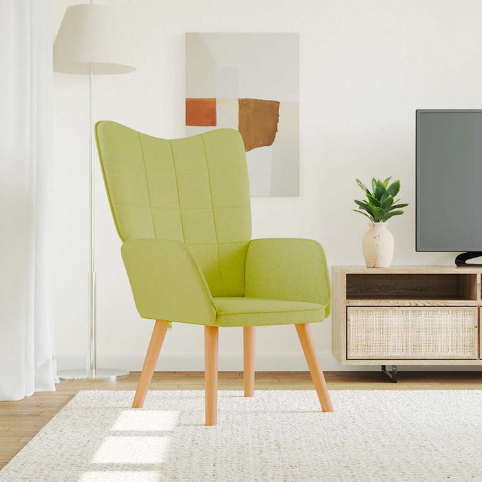 Scaun de relaxare, verde, material textil WALTI