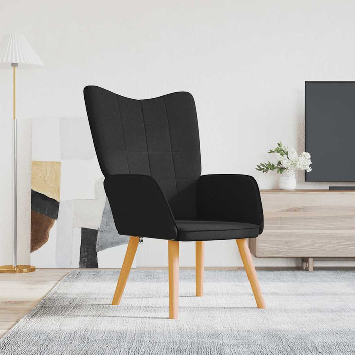 Scaun de relaxare, negru, material textil - WALTI WALTI