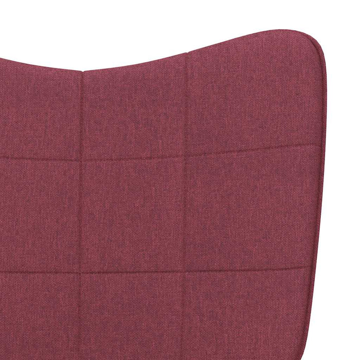 Scaun de relaxare, roșu vin, material textil WALTI