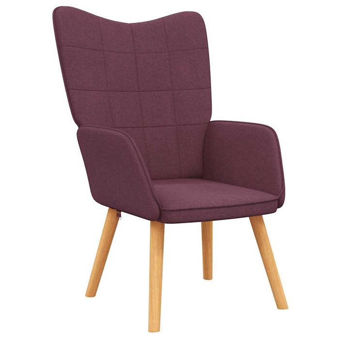 Scaun de relaxare, violet, material textil WALTI