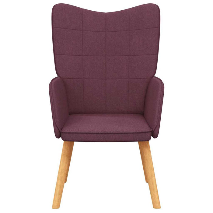Scaun de relaxare, violet, material textil WALTI