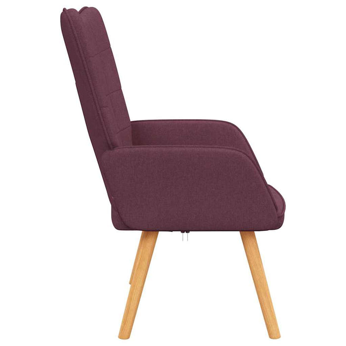 Scaun de relaxare, violet, material textil WALTI