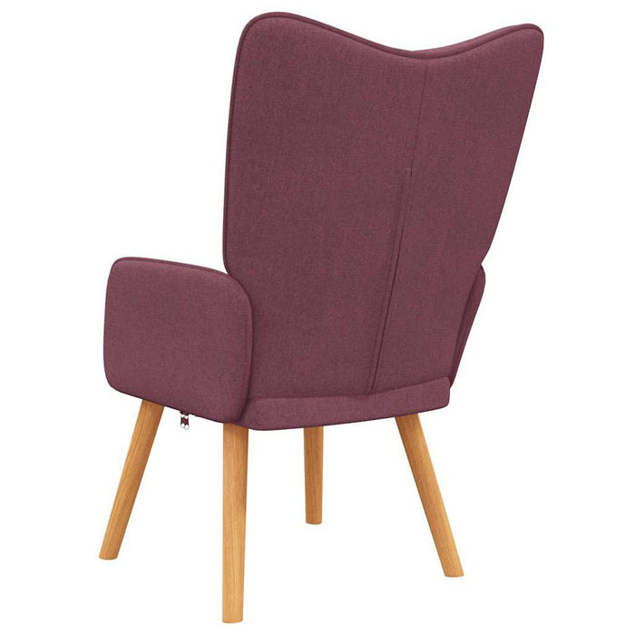 Scaun de relaxare, violet, material textil WALTI