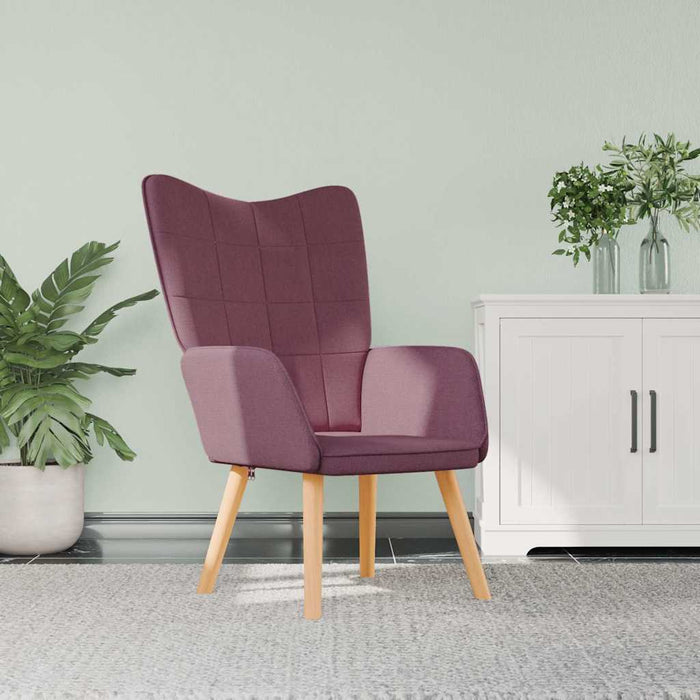 Scaun de relaxare, violet, material textil WALTI