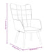 Scaun de relaxare cu taburet, gri deschis, textil - WALTI WALTI