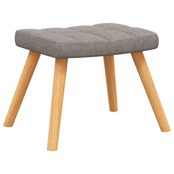 Scaun de relaxare cu taburet,taupe, textil - WALTI WALTI
