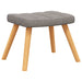 Scaun de relaxare cu taburet,taupe, textil - WALTI WALTI