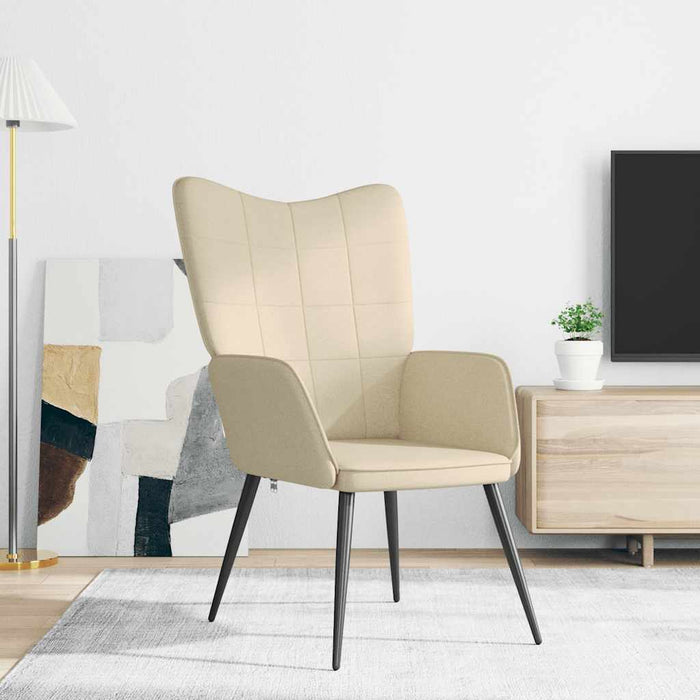 Scaun de relaxare, crem, material textil - WALTI WALTI