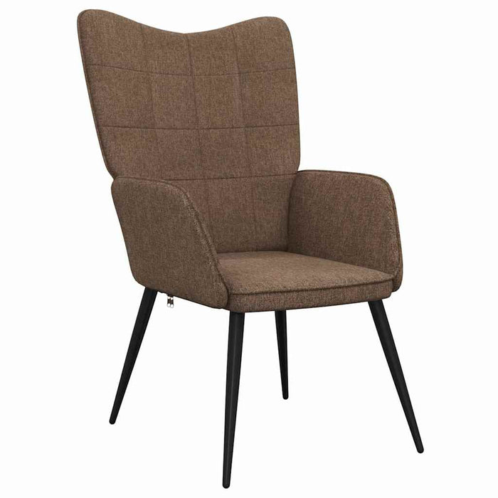 Scaun de relaxare, maro, material textil WALTI