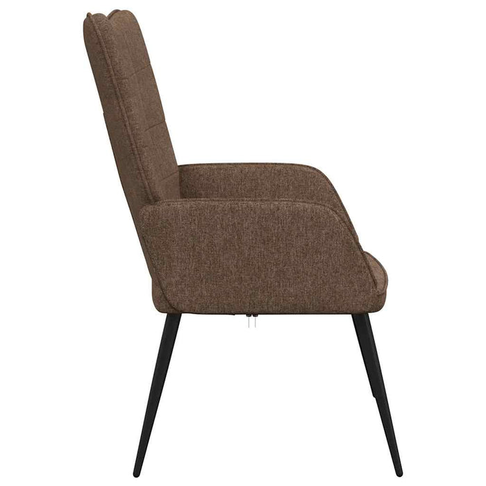 Scaun de relaxare, maro, material textil WALTI