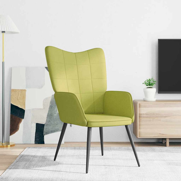 Scaun de relaxare, verde, material textil WALTI