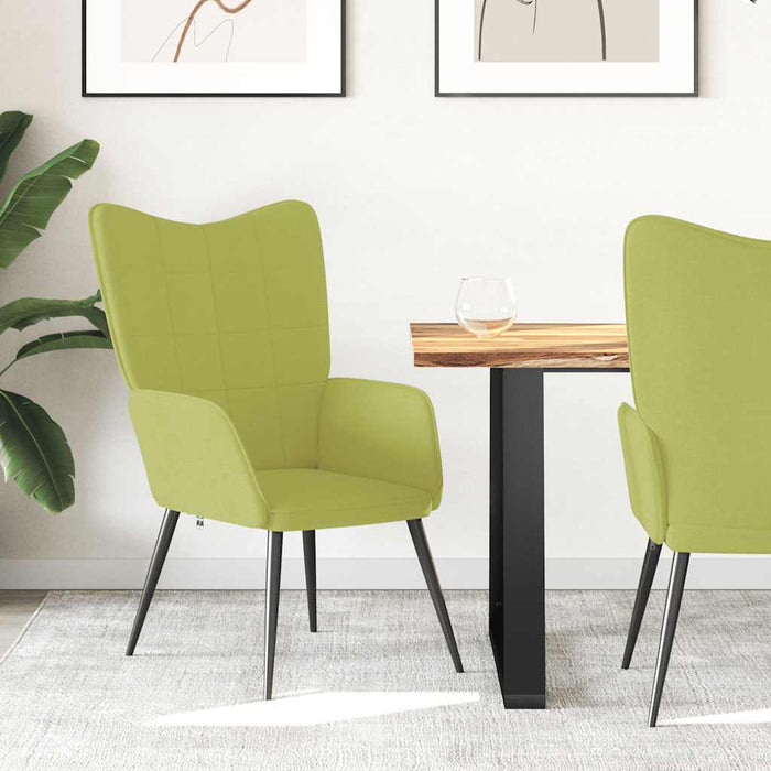 Scaun de relaxare, verde, material textil WALTI