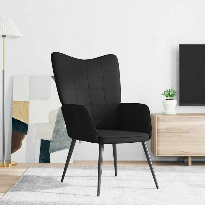 Scaun de relaxare, negru, material textil - WALTI WALTI