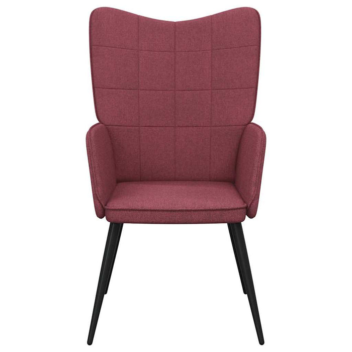 Scaun de relaxare, roșu vin, material textil - WALTI WALTI
