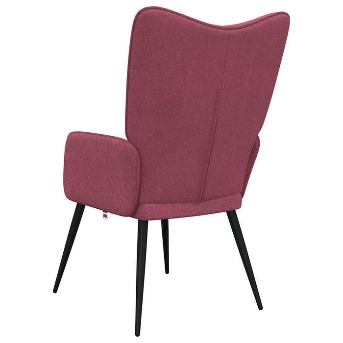 Scaun de relaxare, roșu vin, material textil - WALTI WALTI