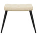 Scaun de relaxare cu taburet, crem, textil - WALTI WALTI