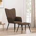 Scaun de relaxare cu taburet, maro, textil - WALTI WALTI