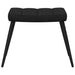 Scaun de relaxare cu taburet, negru, textil - WALTI WALTI