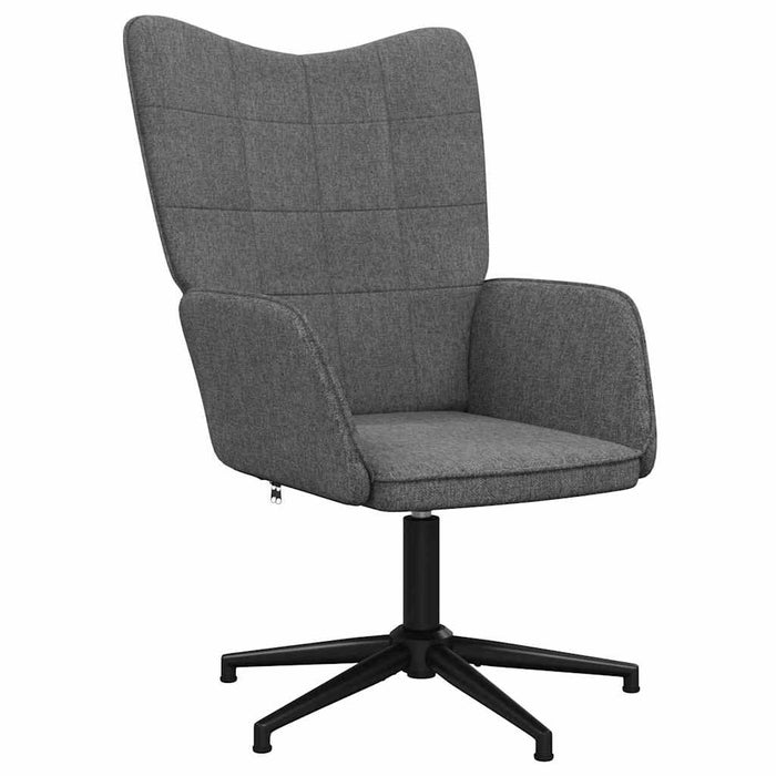 Scaun de relaxare, gri închis, material textil WALTI