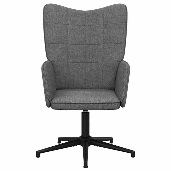Scaun de relaxare, gri închis, material textil WALTI
