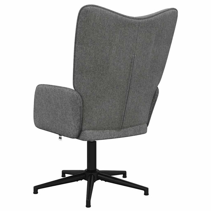 Scaun de relaxare, gri închis, material textil WALTI