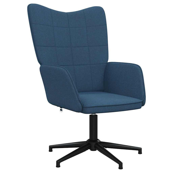 Scaun de relaxare, albastru, material textil WALTI
