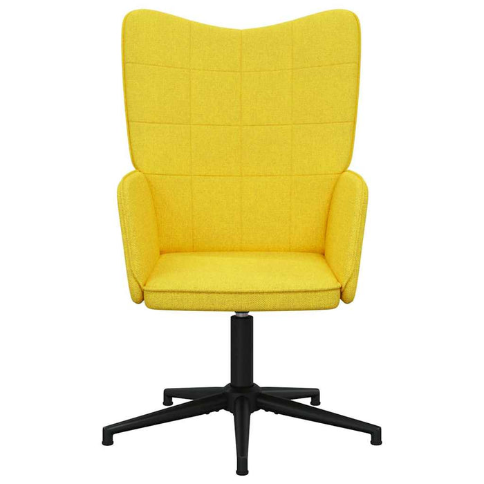 Scaun de relaxare, galben muștar, material textil WALTI