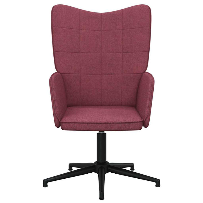 Scaun de relaxare, roșu vin, material textil WALTI