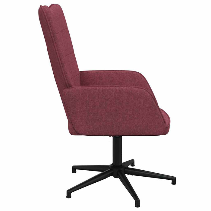 Scaun de relaxare, roșu vin, material textil WALTI