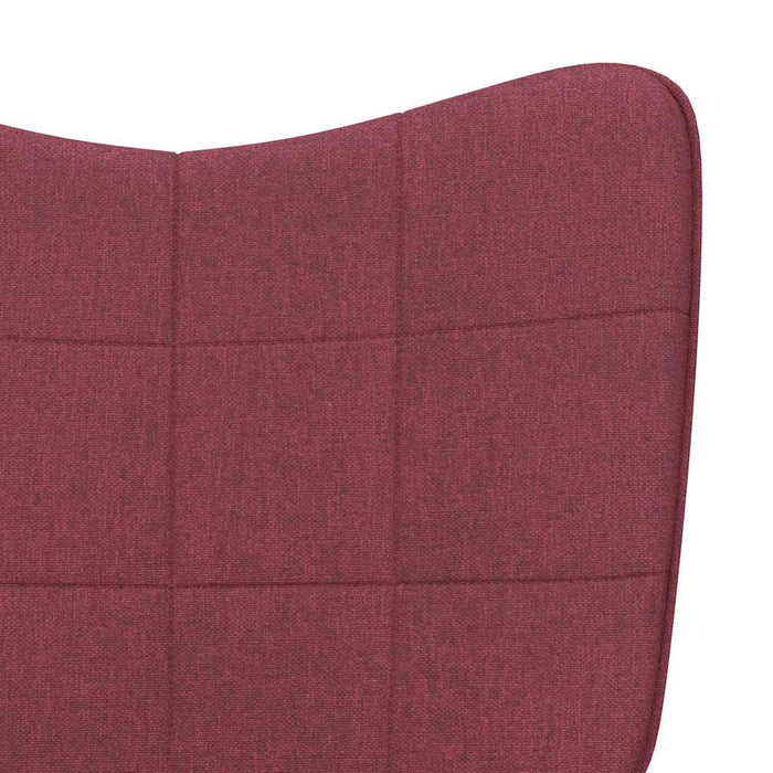 Scaun de relaxare, roșu vin, material textil WALTI