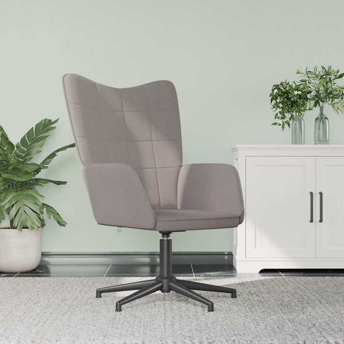 Scaun de relaxare, gri taupe, material textil WALTI
