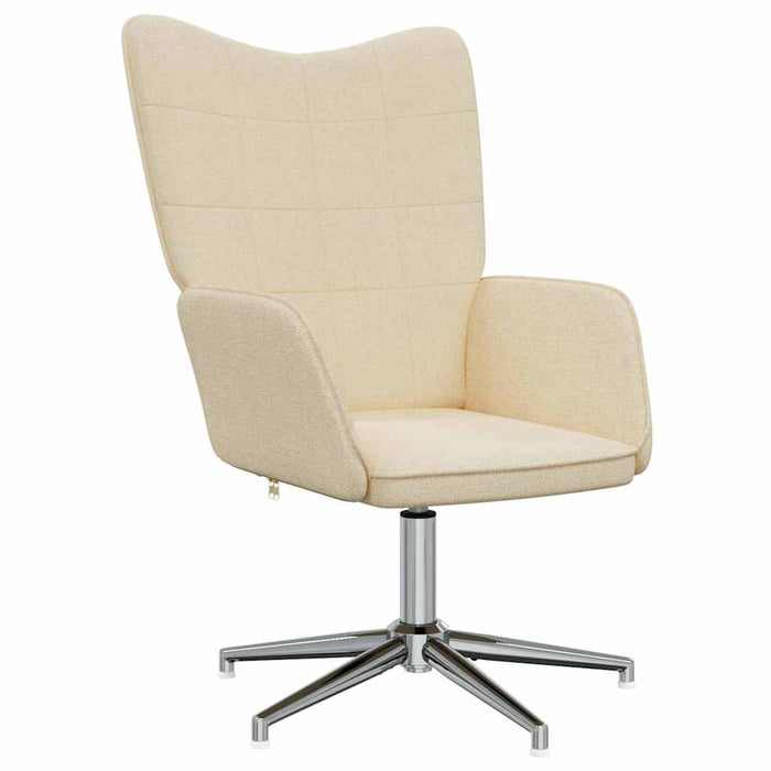 Scaun de relaxare, crem, material textil WALTI