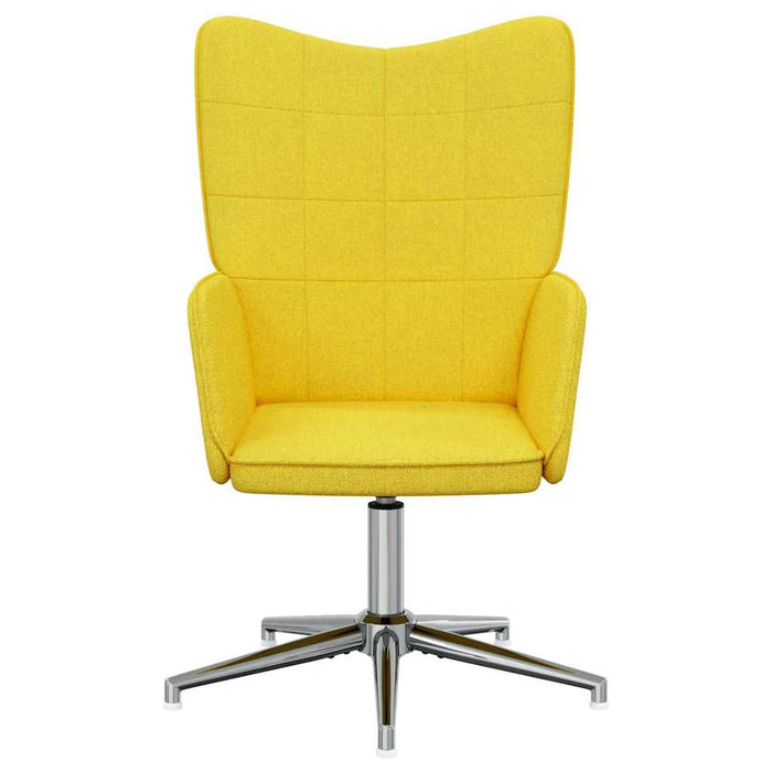 Scaun de relaxare, galben muștar, material textil WALTI