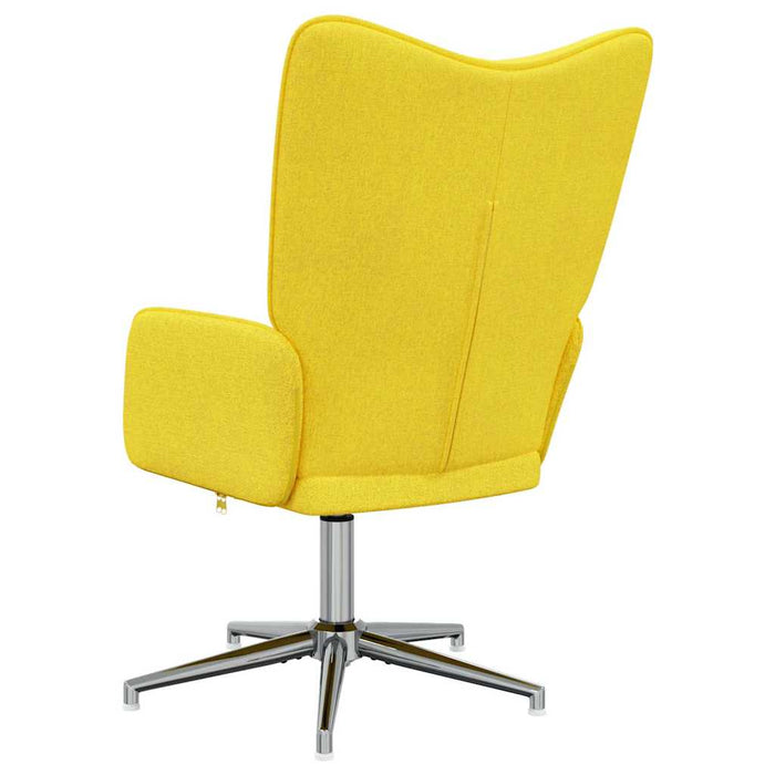 Scaun de relaxare, galben muștar, material textil WALTI