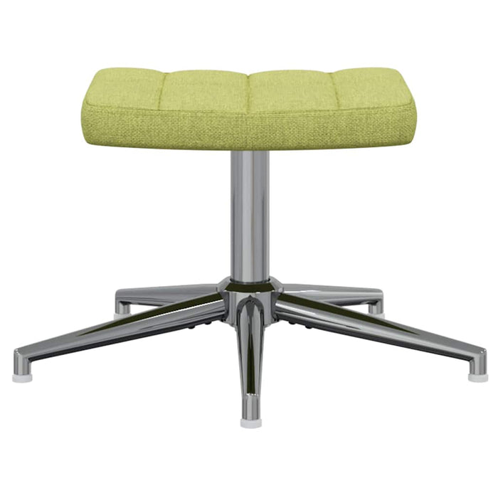Scaun de relaxare cu taburet, verzi, textil WALTI