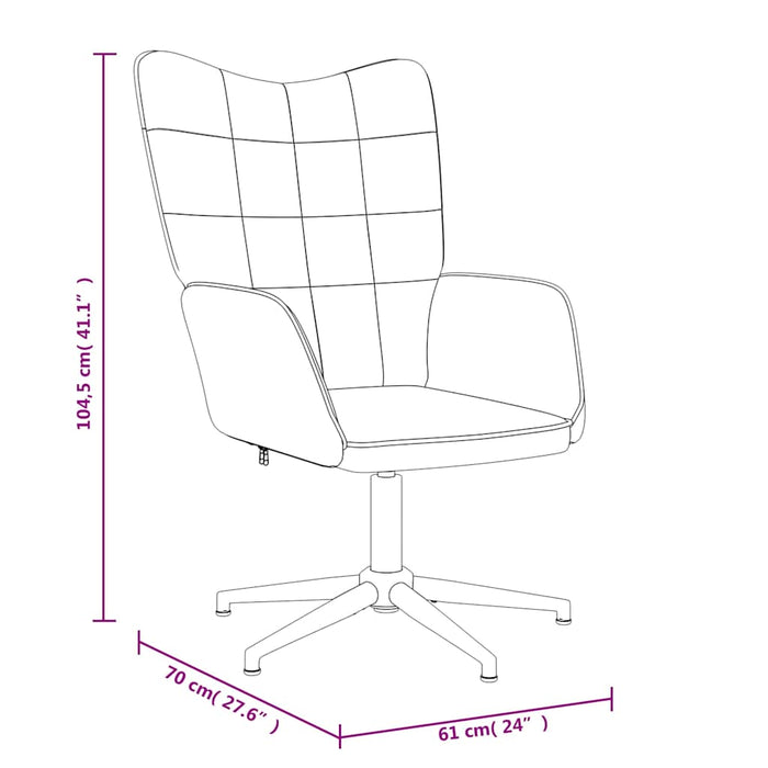 Scaun de relaxare cu taburet, verzi, textil WALTI