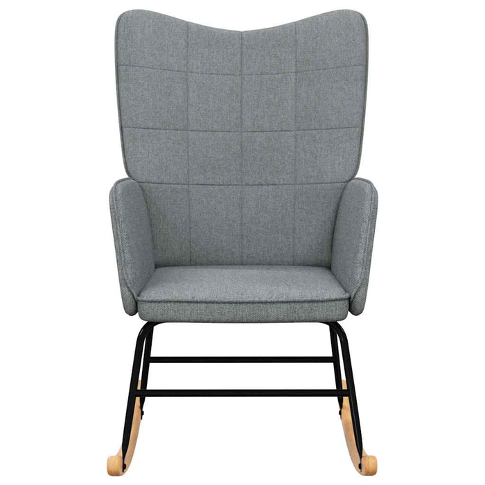 Scaun balansoar, gri deschis, material textil WALTI