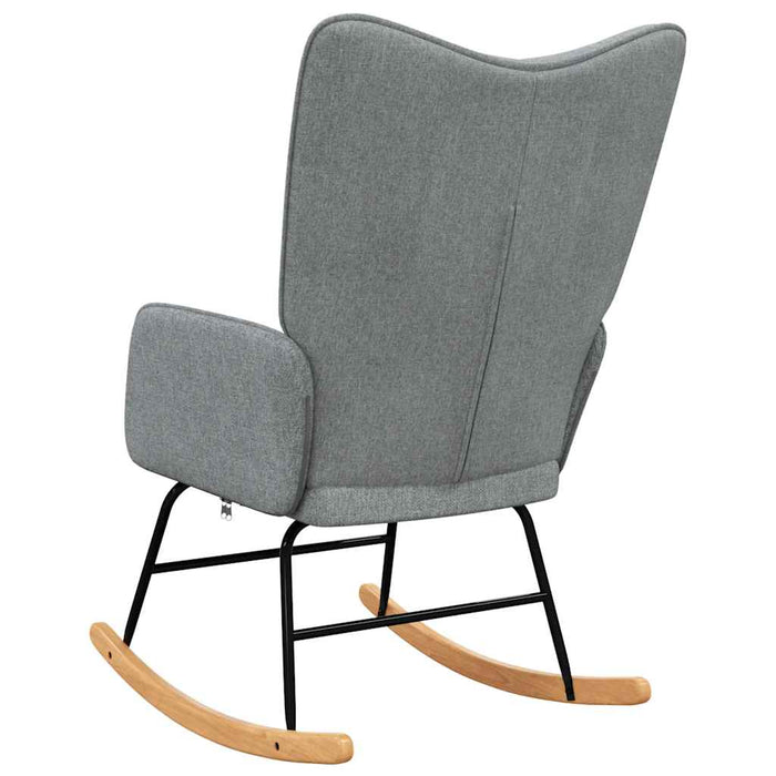 Scaun balansoar, gri deschis, material textil WALTI