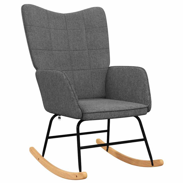 Scaun balansoar, gri închis, material textil WALTI
