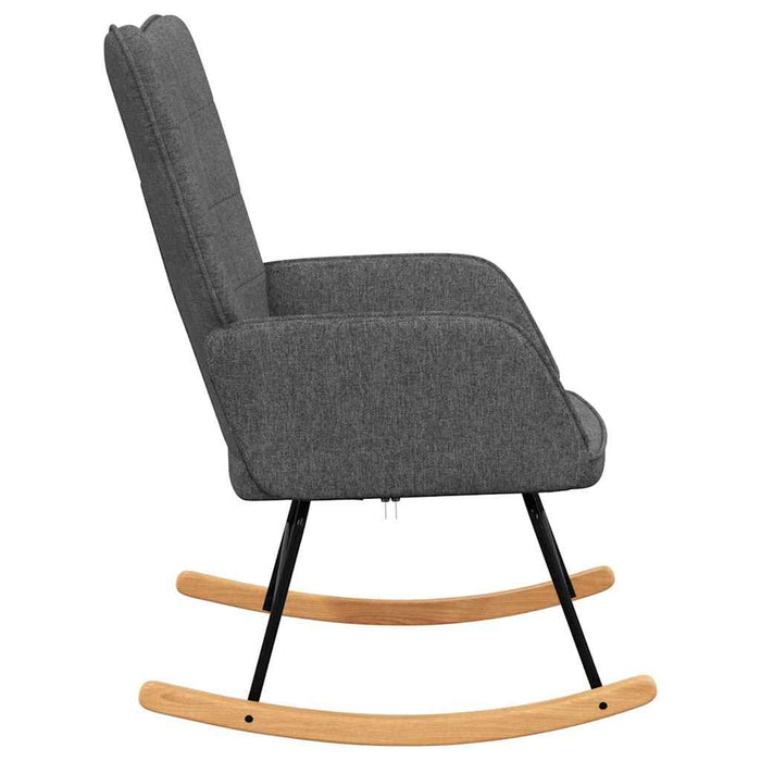 Scaun balansoar, gri închis, material textil WALTI